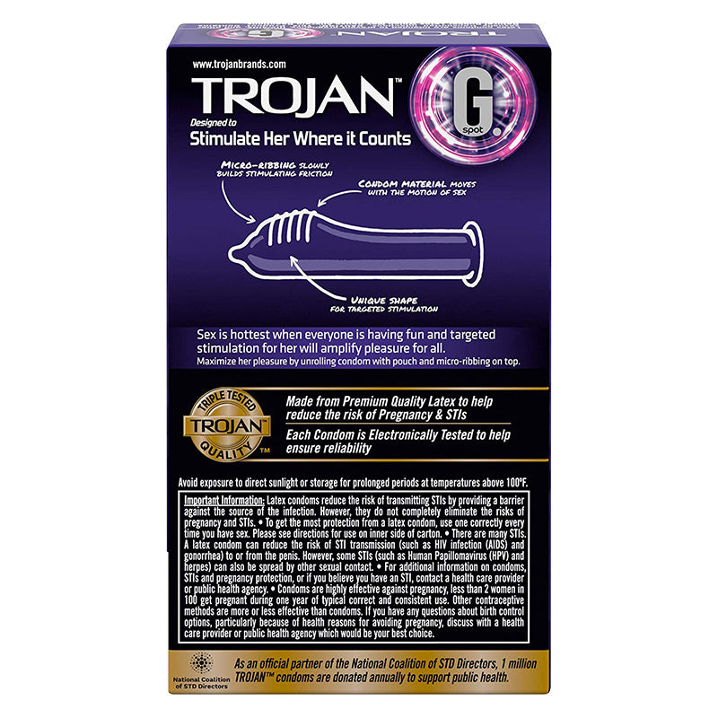 Trojan G-Spot Condoms 10 Pack