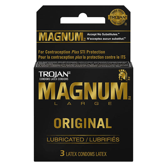 Trojan Magnum Original Condoms - 3 Pack