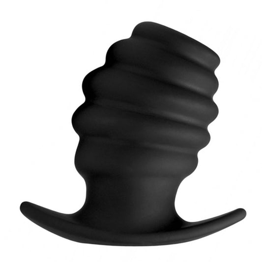 XR Brands AF982-Large Hive Ass Tunnel Silicone Ribbed Hollow Anal Plug - Large