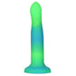 BMS 89614 Rave by Addiction Glow In The Dark Dildo - Blue Green